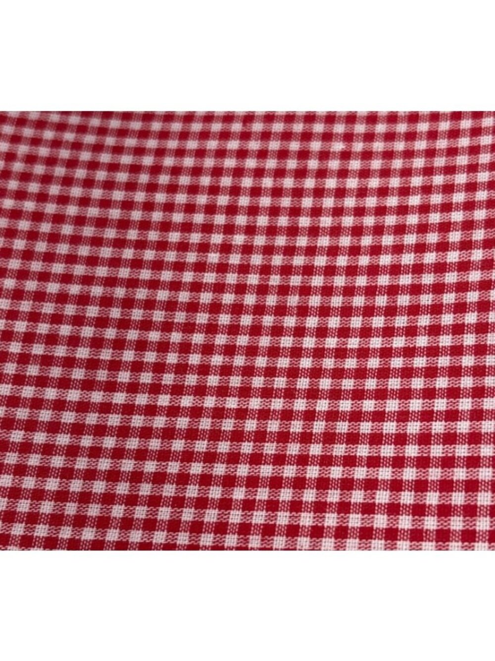 Red Cotton Gingham Fat Quarter Fabric Craft Quilting 18 x 22" - Picture 6 of 11